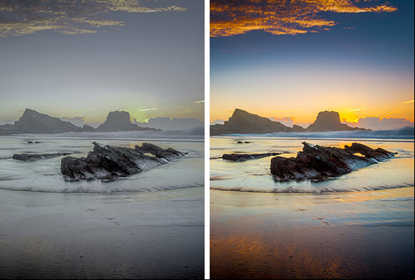 lanskap preset aurora gratis